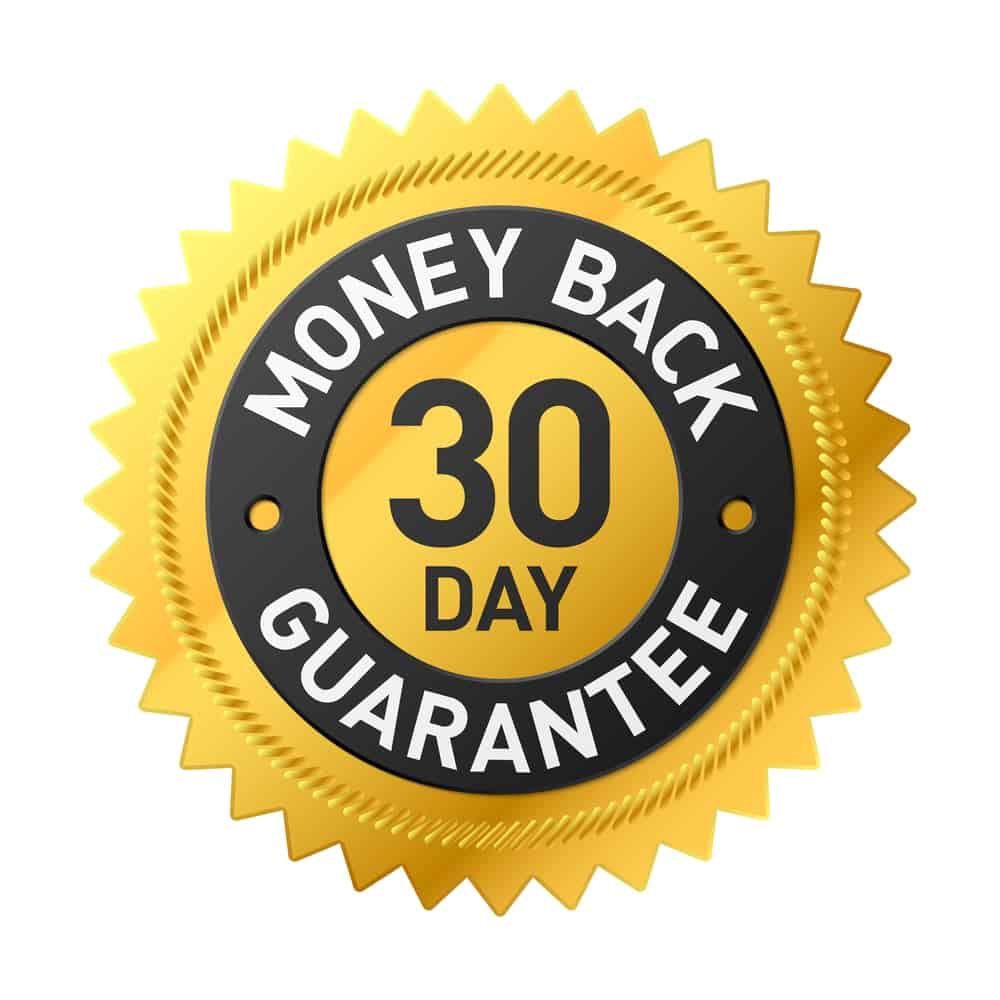 30 day money back guarantee badge