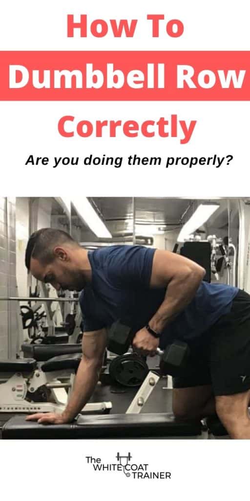 one arm bent over dumbbell row