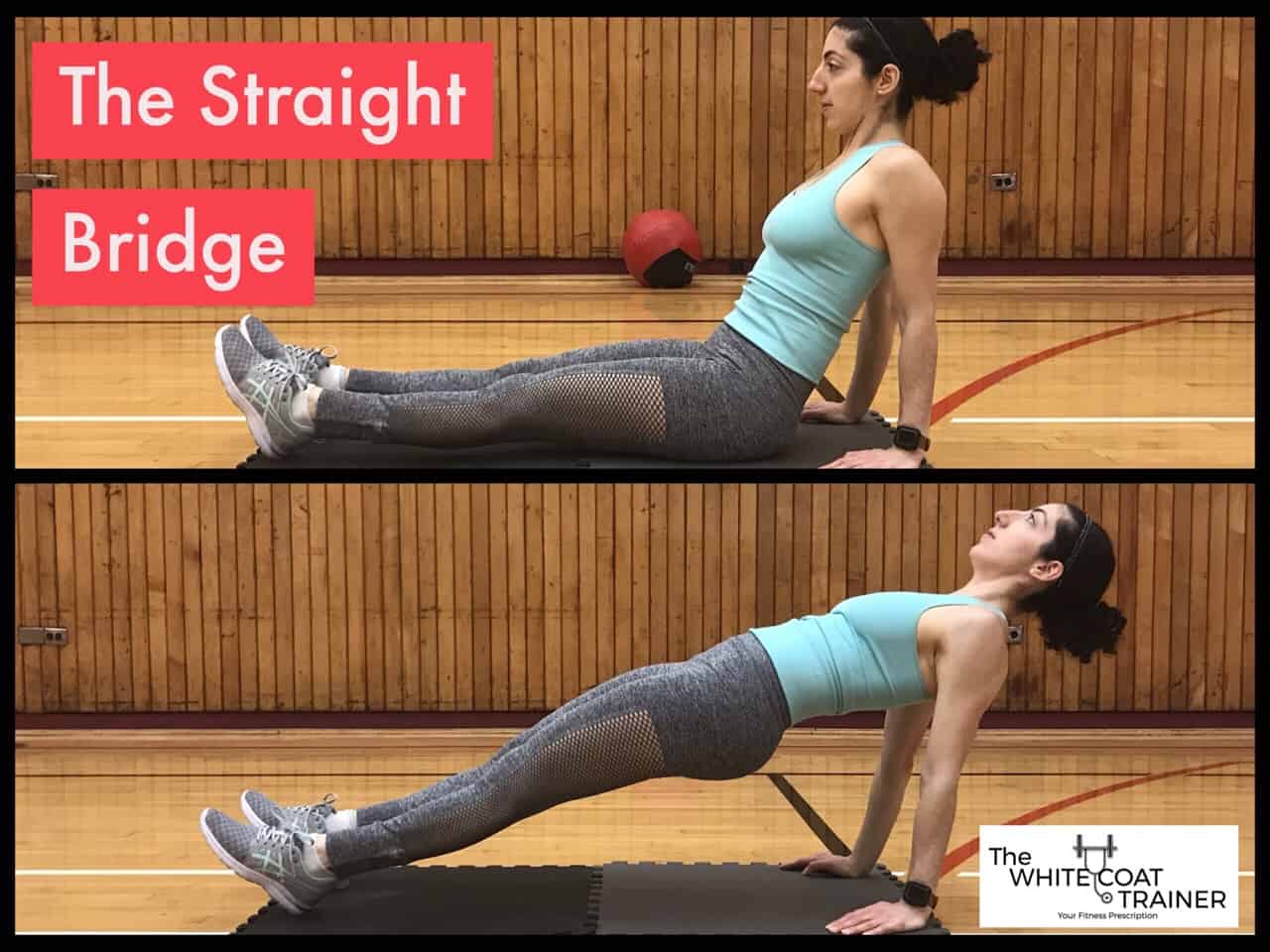 straight-bridge: Brittany sitting with her legs straight and hands flat on the floor extending at the hips