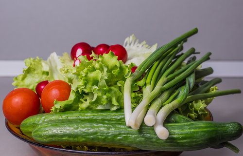 picture of different vegetables on a table