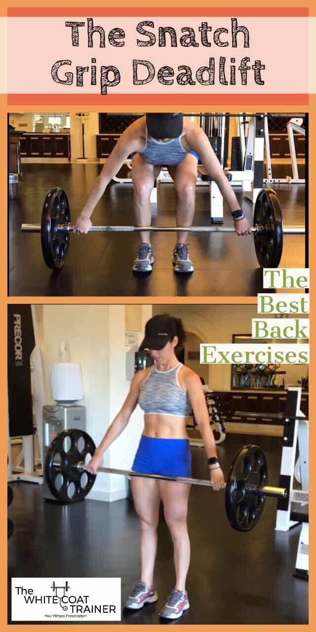 snatch grip deadlift- brittany gripping a barbell on the floor with a very wide grip position