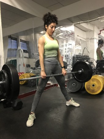 brittany doing a deadlift