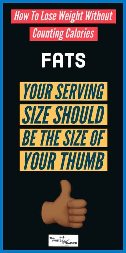 Consume a high-quality food from each food group in every meal.Use the size of your hand to determine your portion sizes at each sitting.Women should consume ~1 serving of each food group at each sitting while men can consume 1-2 servings.