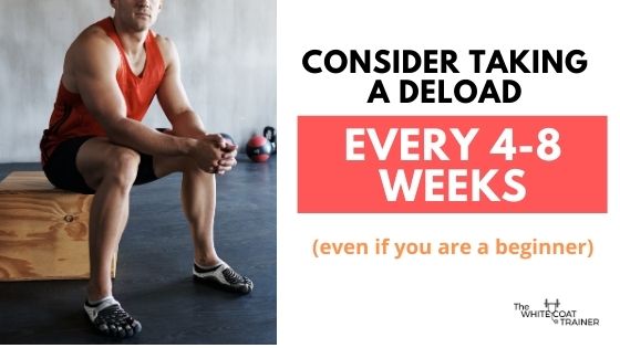 consider taking a deload evert 4-8 weeks (even if you are a beginner)