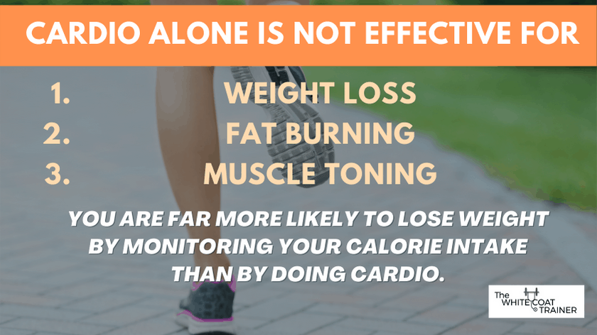 cardio alone is not efficient for weight loss fat burning or muscle toning