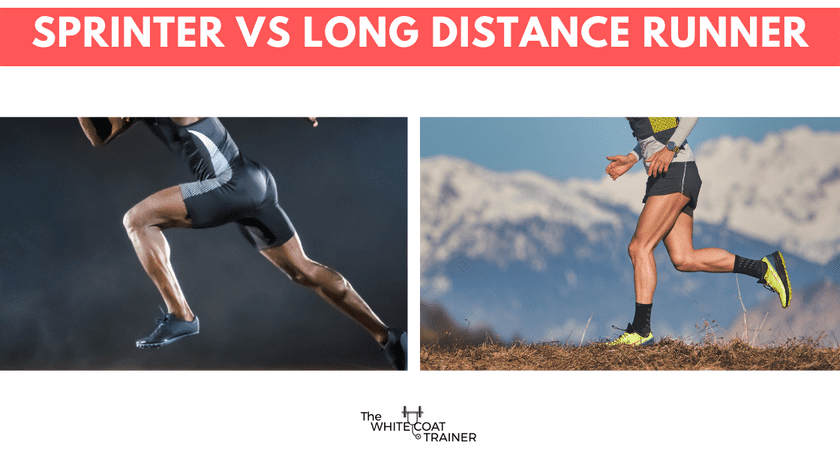 Long distance runner (left) vs. sprinter (right). Both bodies are